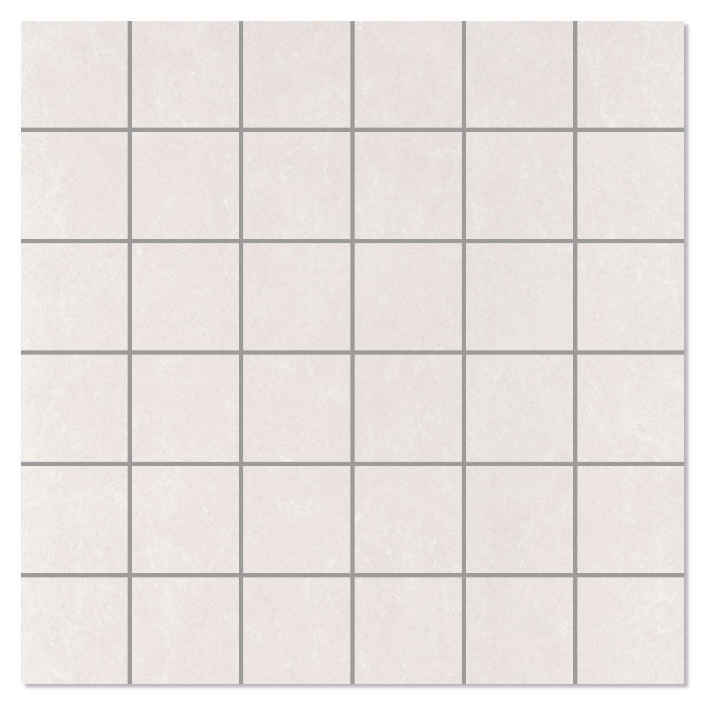 Marmor Mosaikkflis Larva Hvit Matt 30x30 (5x5) cm